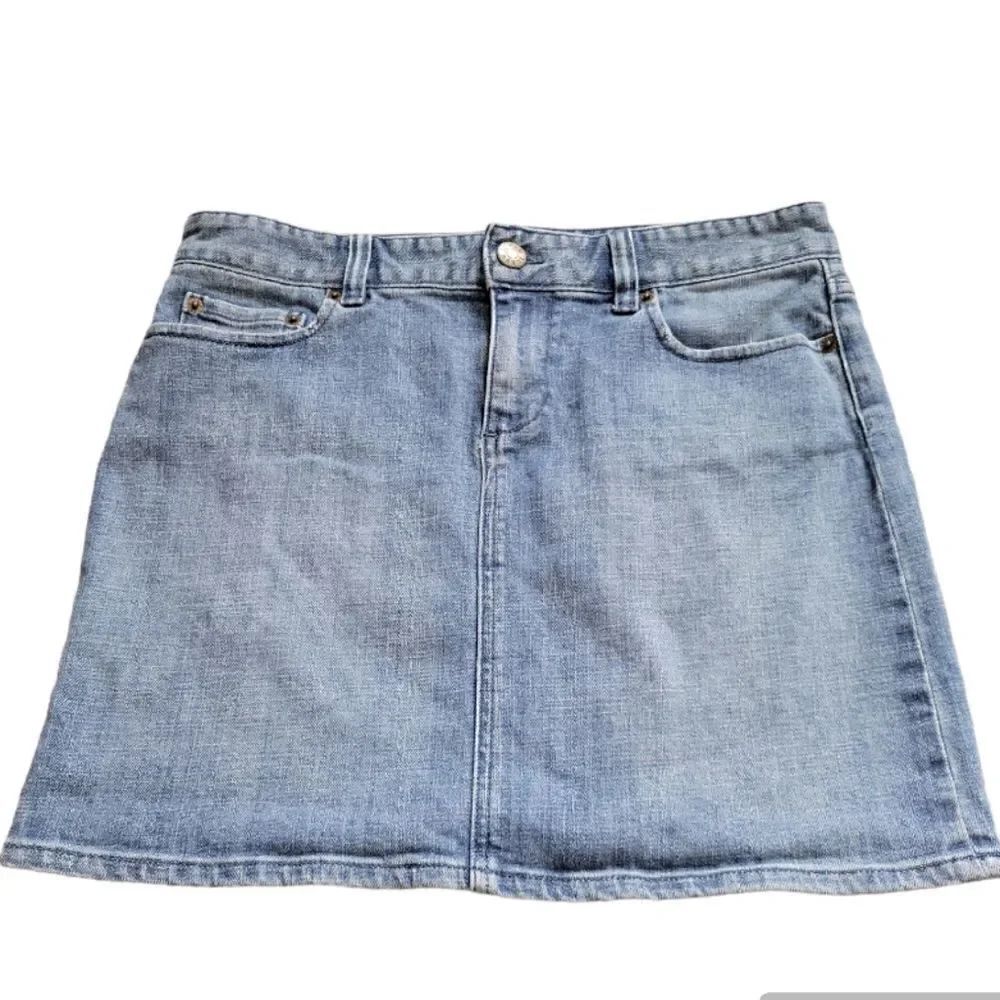 EC J.CREW STRETCH DENIM MINI SKIRT SZ.6